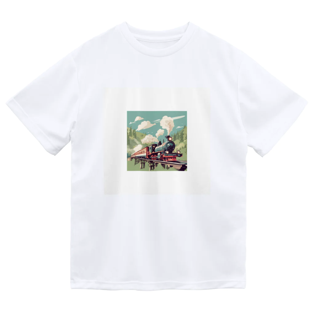 atoyuki_SHOPの可愛い機関車 Dry T-Shirt