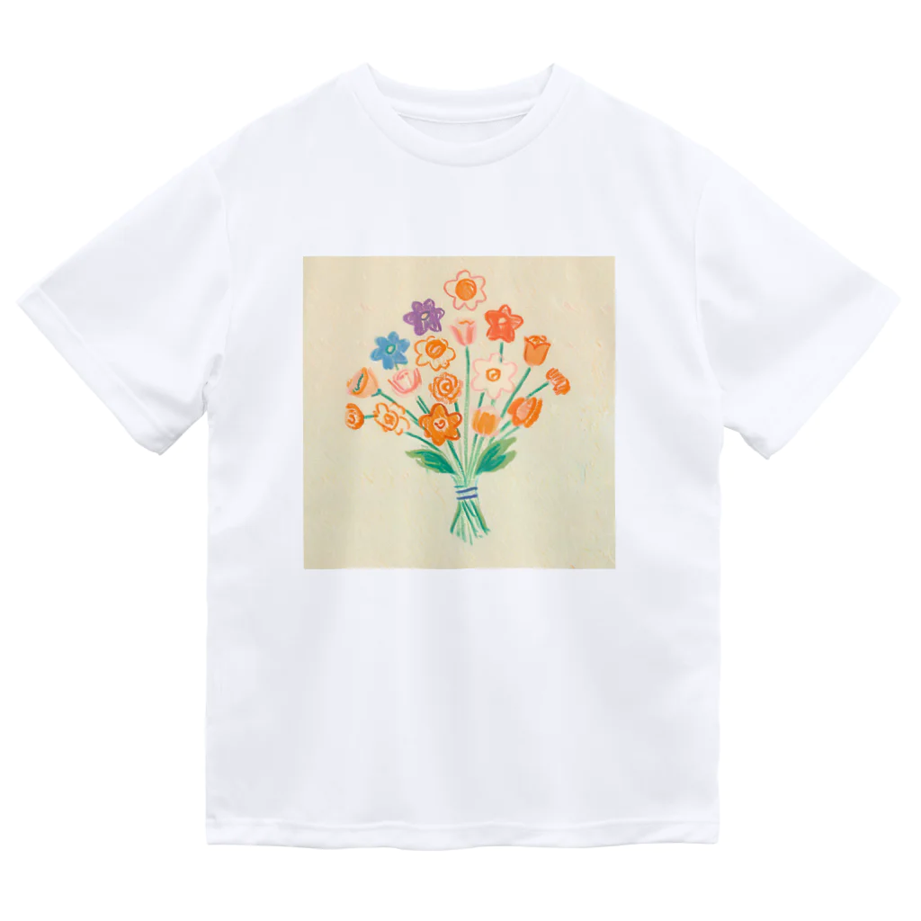 ひちゃんのお絵描きのお絵描き花束 ドライTシャツ