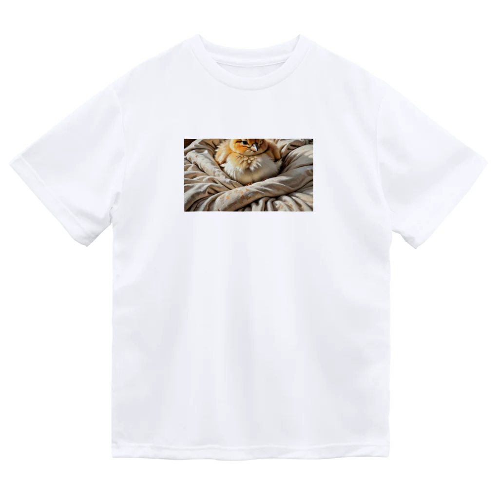 shinjo_irasutoの寝ている可愛いひよこ Dry T-Shirt