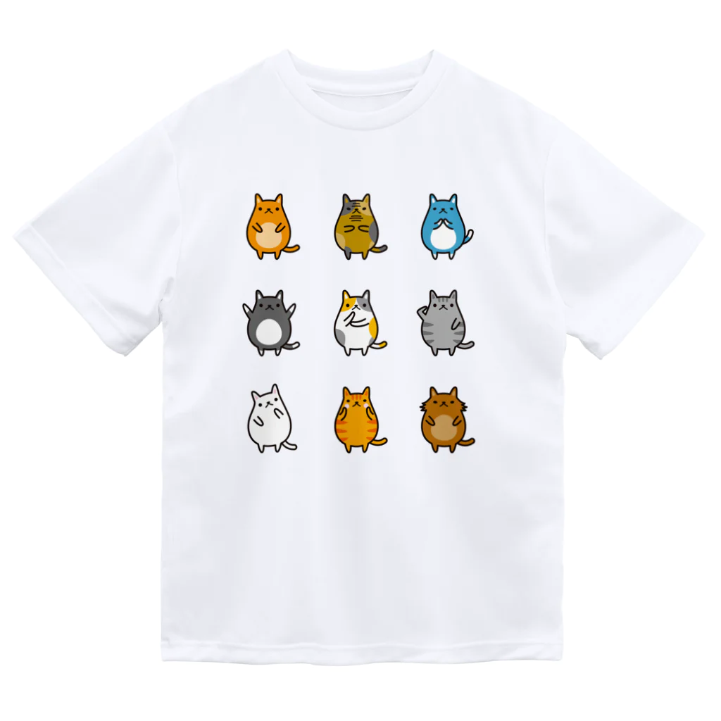 hiropo3のねこズ ドライTシャツ