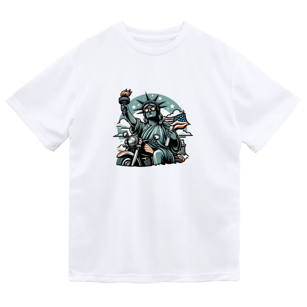 shime_savaのトーチを持ったおばちゃんライダー Dry T-Shirt