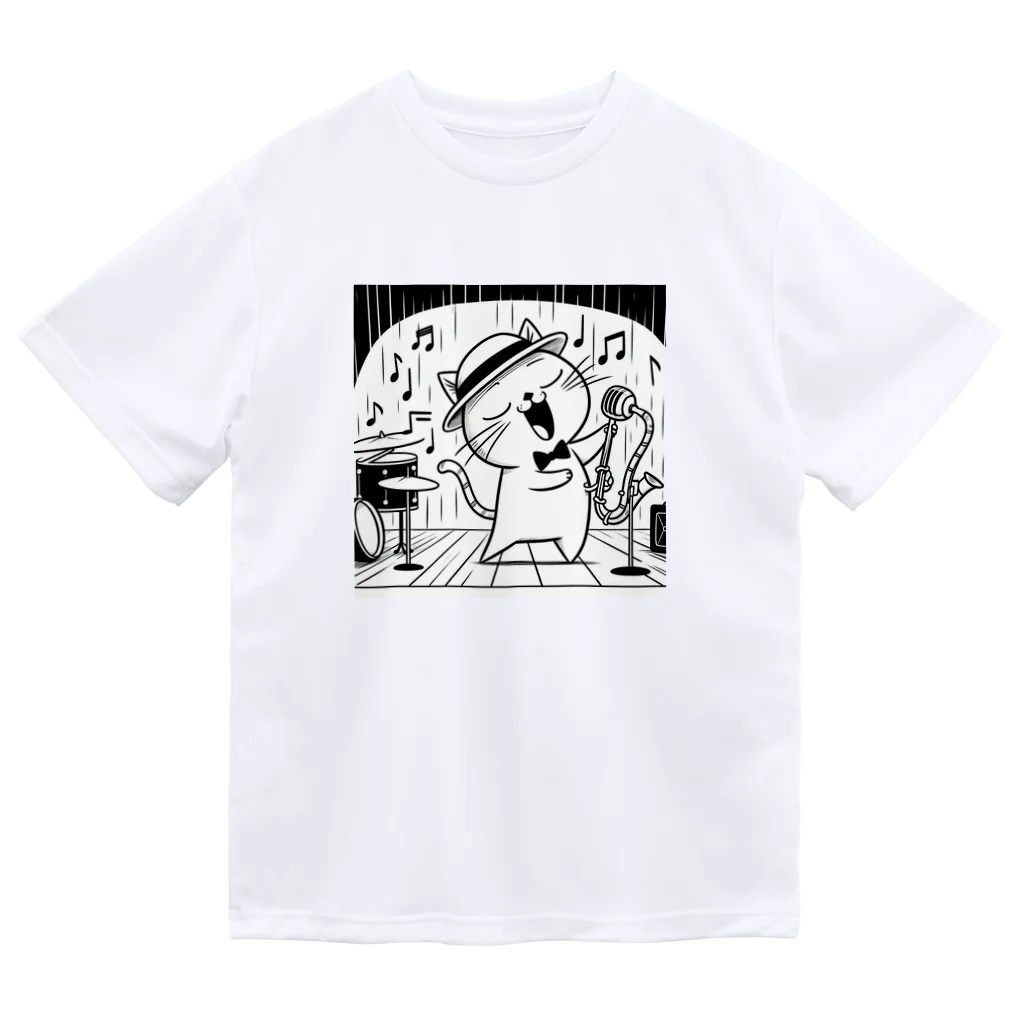 age3mのジャズボーカルキャット Dry T-Shirt