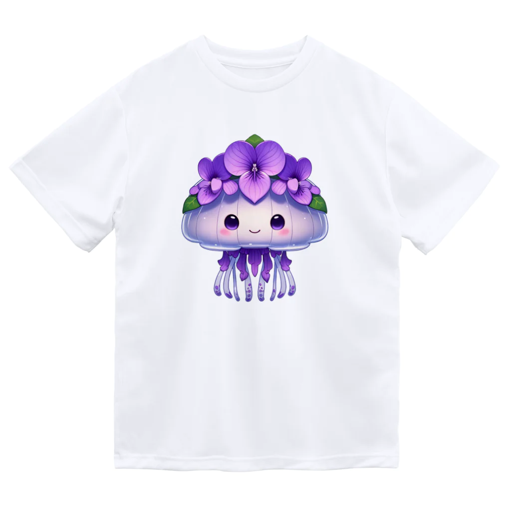 kimiyanの花くらげ　すみれちゃん2 ドライTシャツ