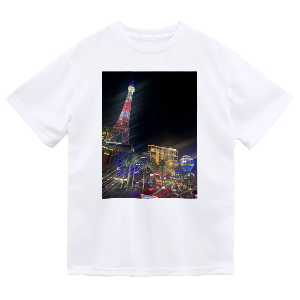 monkey_tkのラスベガス　夜景　カジノ ドライTシャツ