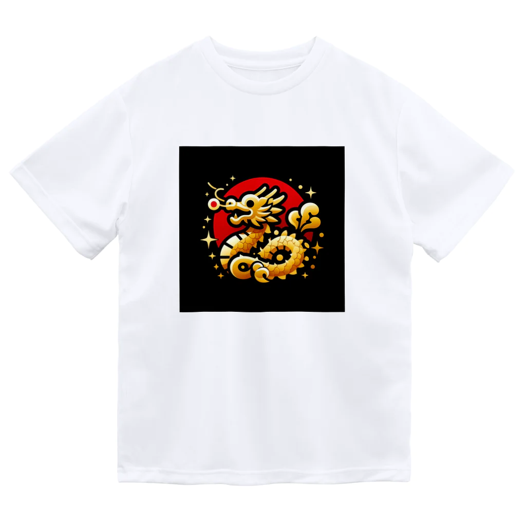 幸福龍神の幸運を呼ぶ金龍ちゃん🐉 ドライTシャツ