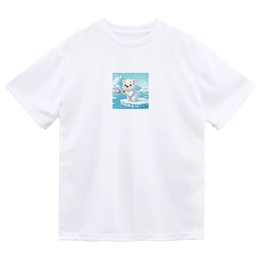 tmghillのキュートなシロクマのキャラクター ドライTシャツ