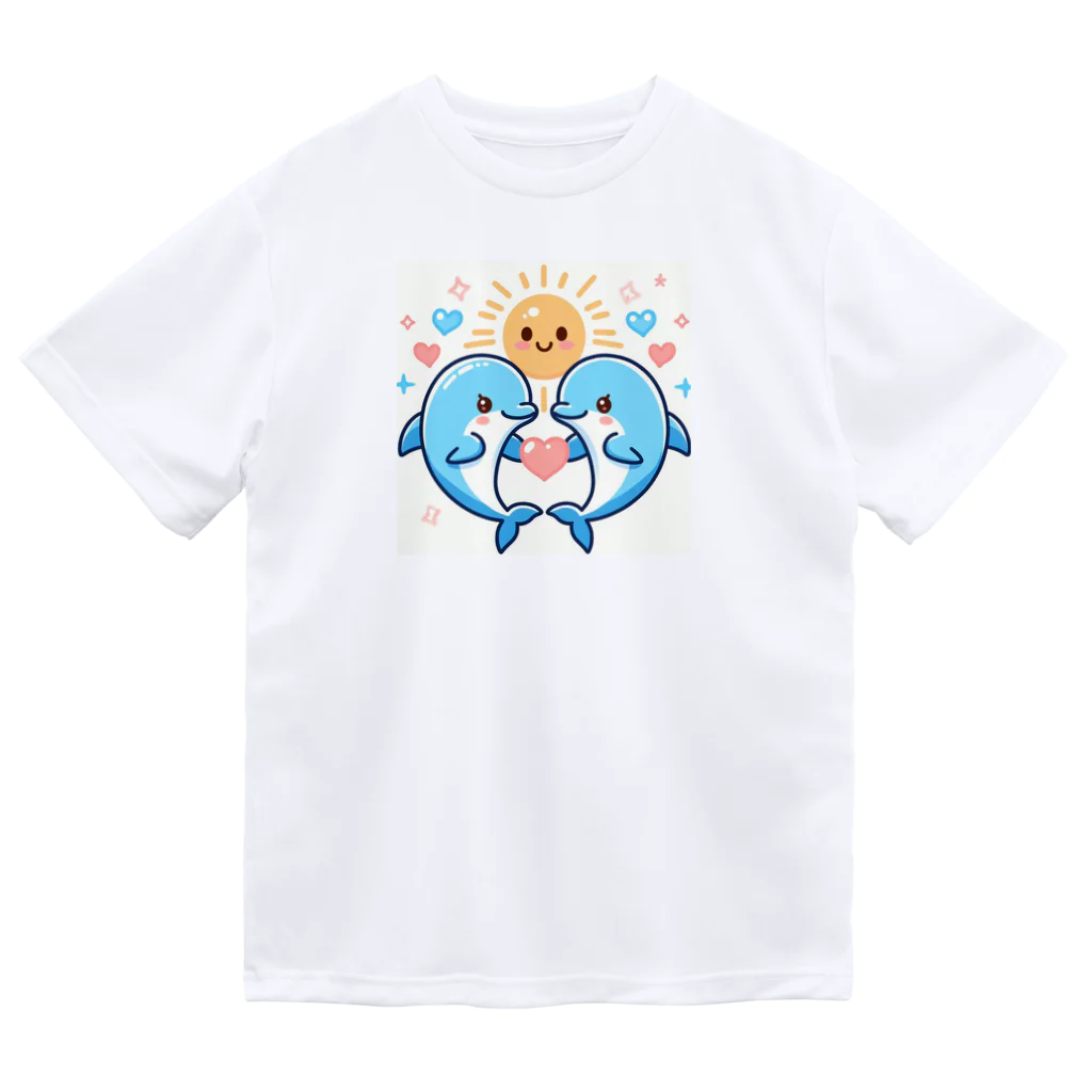 ゆるふわすとあっ♪の愛♡イルカ ドライTシャツ