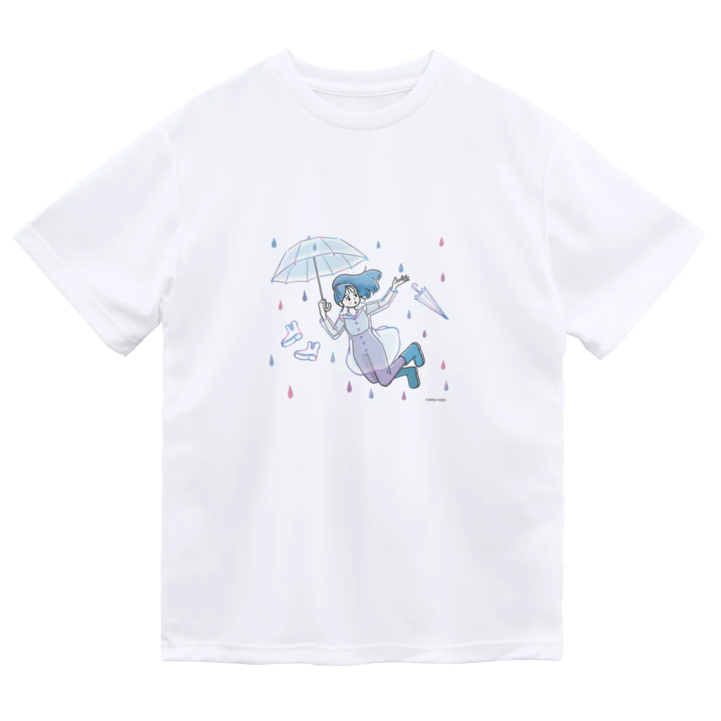 MIKA YADA illust shopの6月梅雨、雨の降る日は。 ドライTシャツ