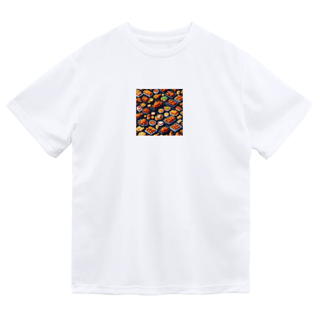 ドット絵賢者のドット絵シリーズ９チキン祭りゴージャスver. ドライTシャツ