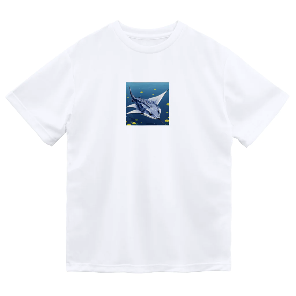 SUZURI56のドット絵ノコギリザメ Dry T-Shirt