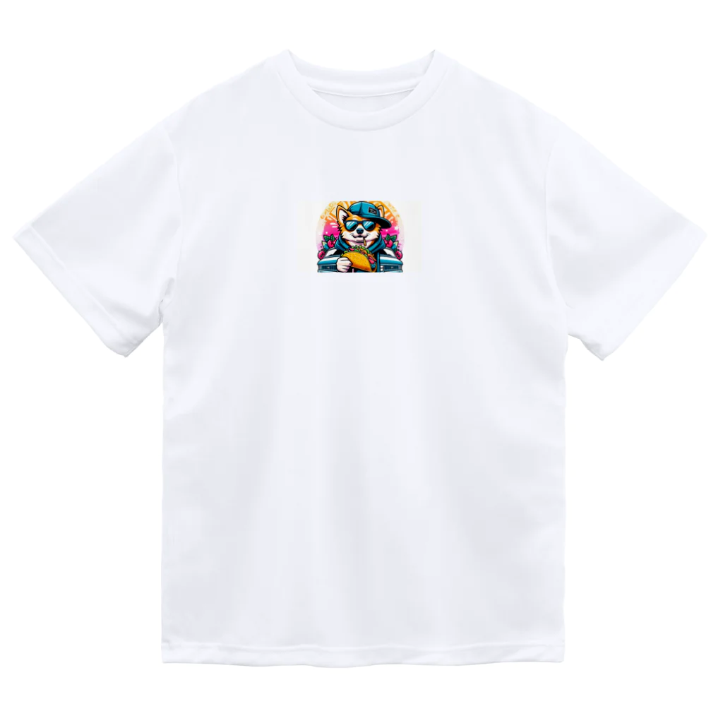 Gokuuchan's Cute Creationsのゴクウちゃんとタコス　time Dry T-Shirt