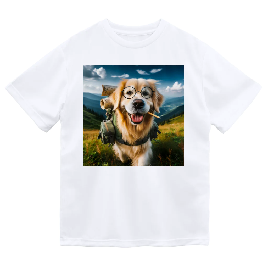 ちゃび助のメガネ犬【山犬】 ドライTシャツ