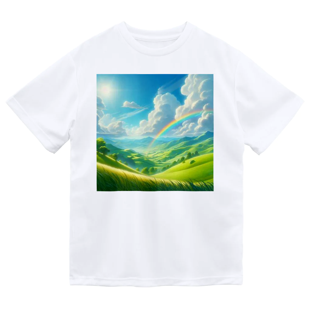 Rパンダ屋の「美しい緑の風景」グッズ Dry T-Shirt