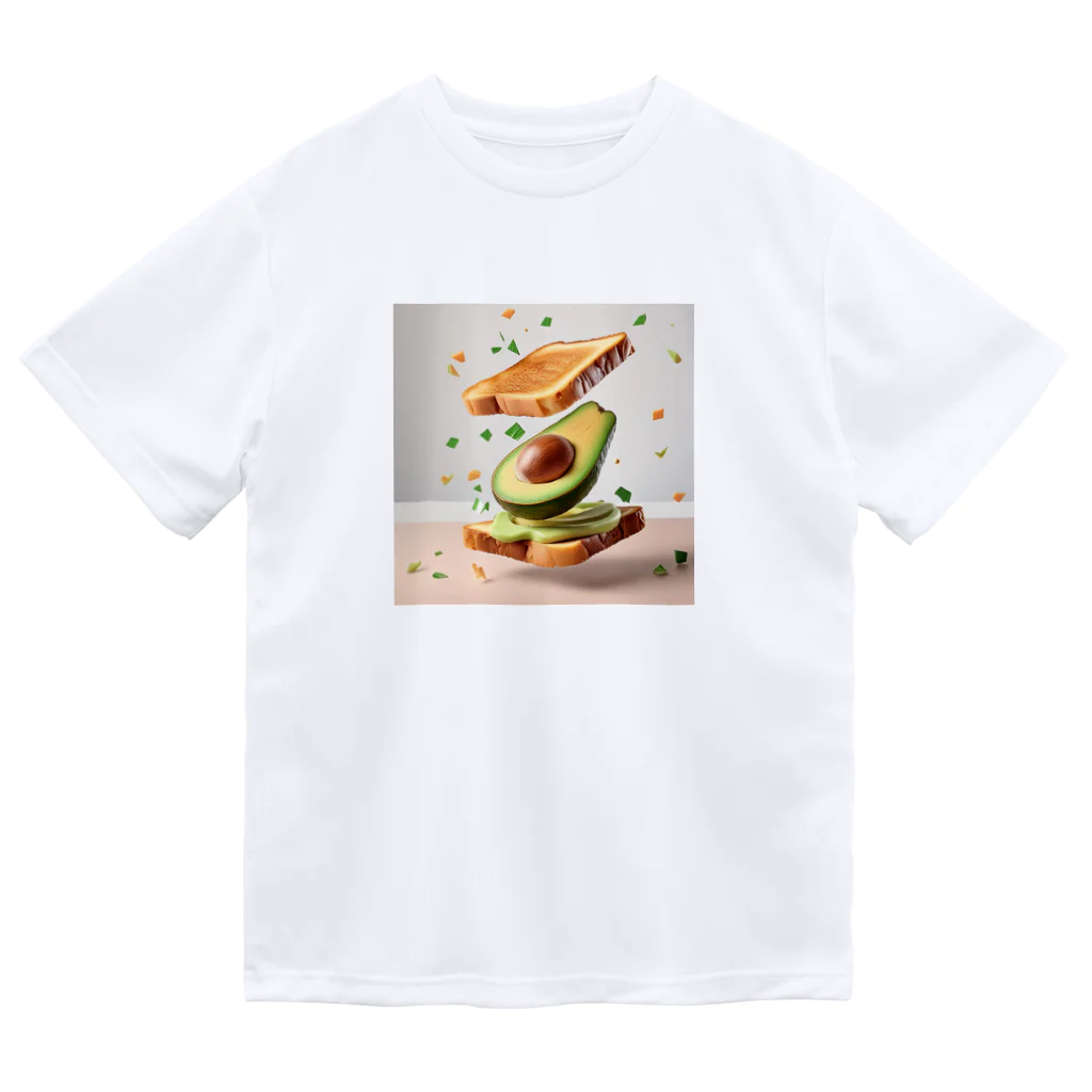 chan-takehaniのフライングアボカドトースト ドライTシャツ