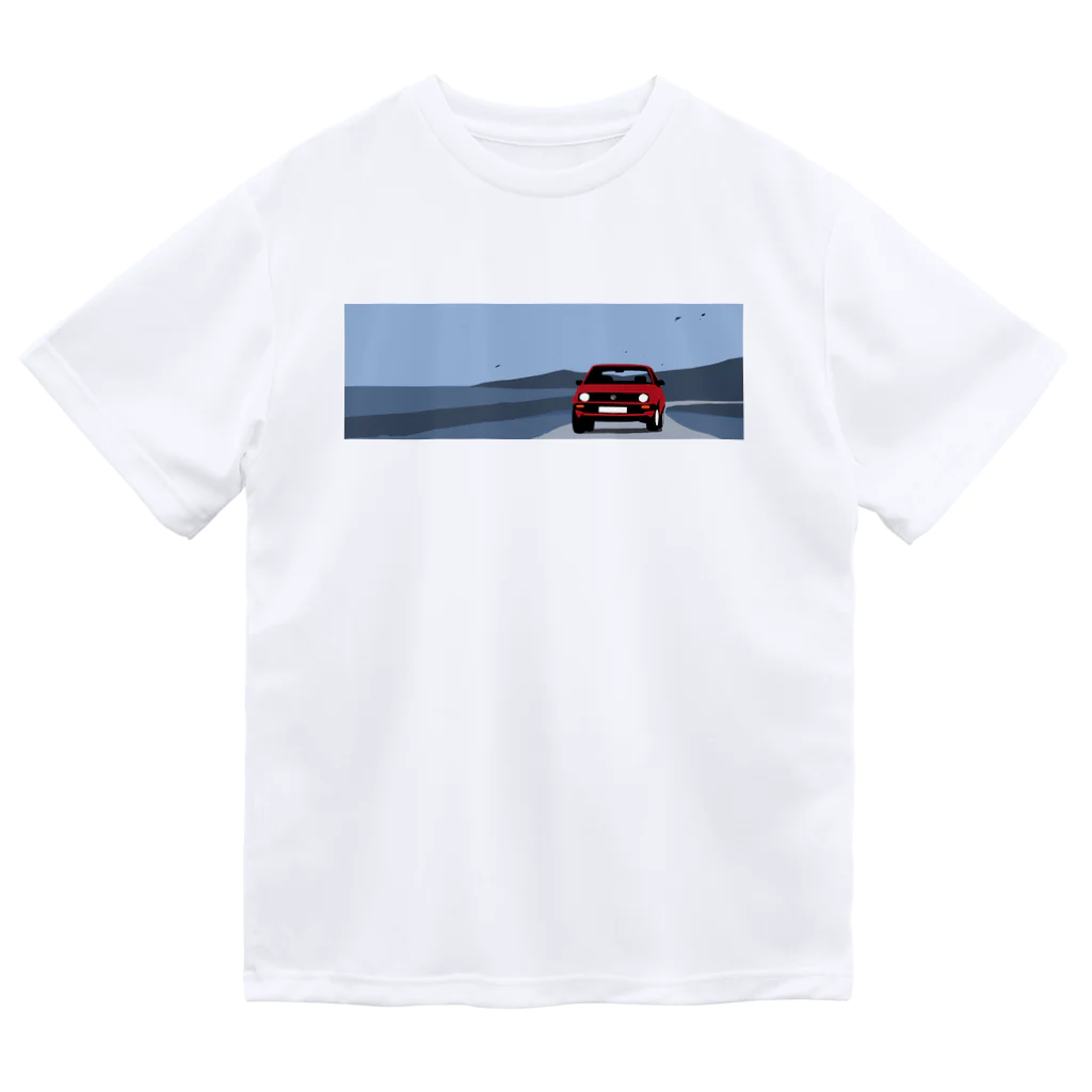 キャのゴルフな車 ドライTシャツ