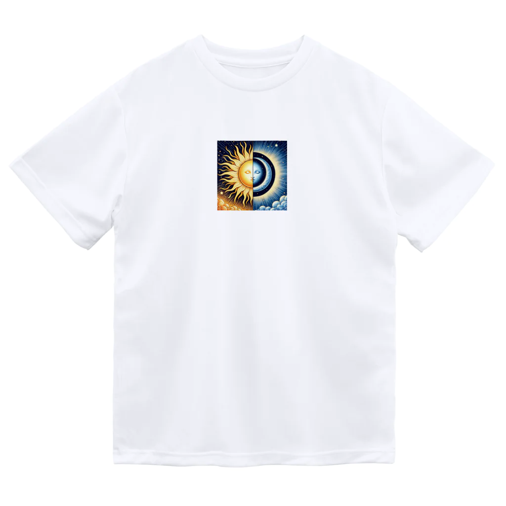 マジカルスワール　ショップの太陽と月 Dry T-Shirt