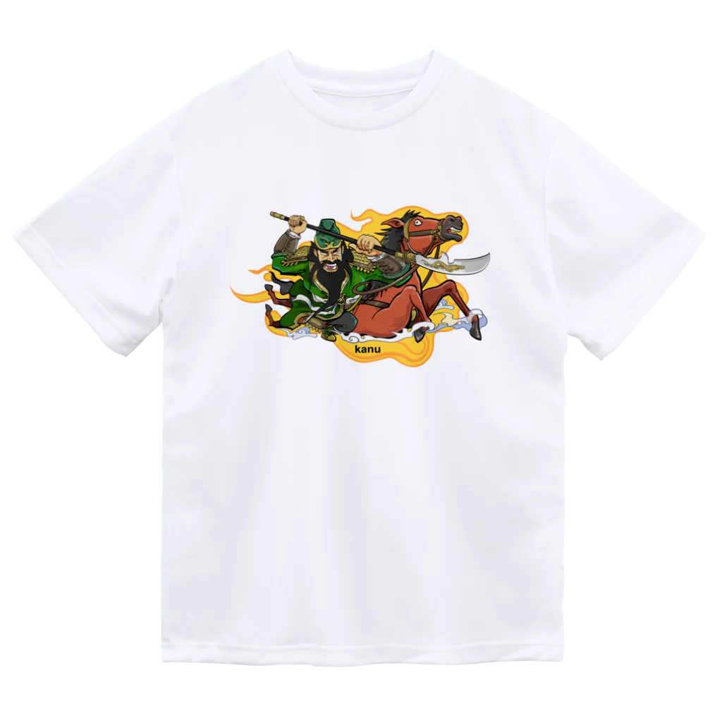 freehandの蜀の武将・関羽 ドライTシャツ