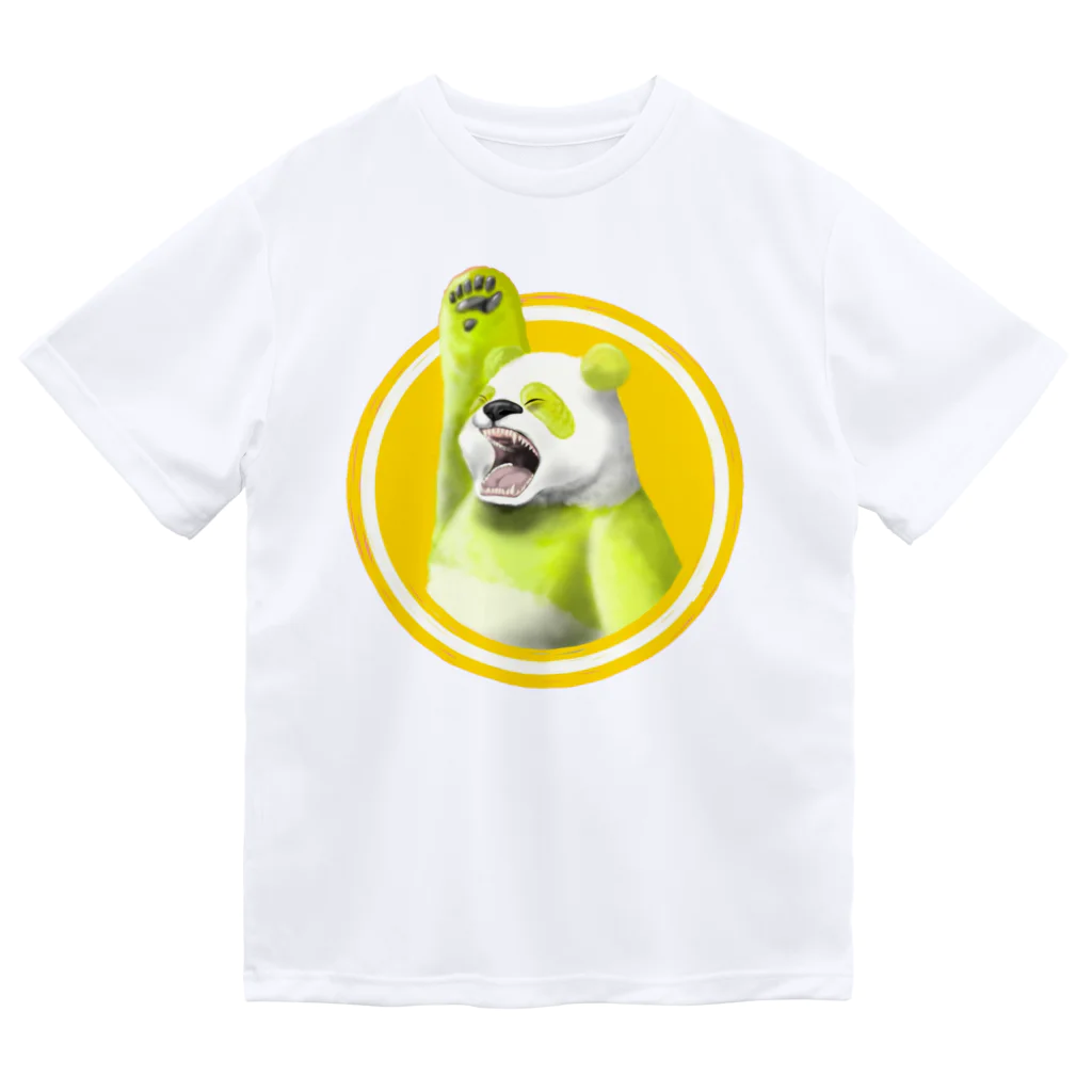 Pekori Shop 　　suzuri店の絶叫パンダ！！！ ドライTシャツ