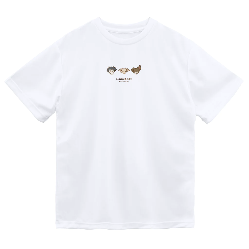 チワックスのかいぬしの3dogs ドライTシャツ