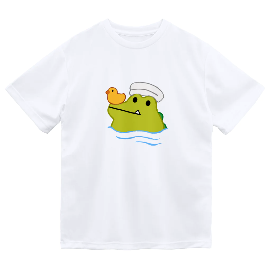 わりとせまいショップのblobwani(お風呂) ドライTシャツ