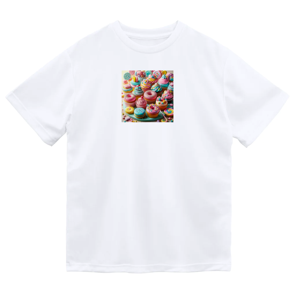 sweeshiiの甘くて美味しそうな洋菓子 ドライTシャツ