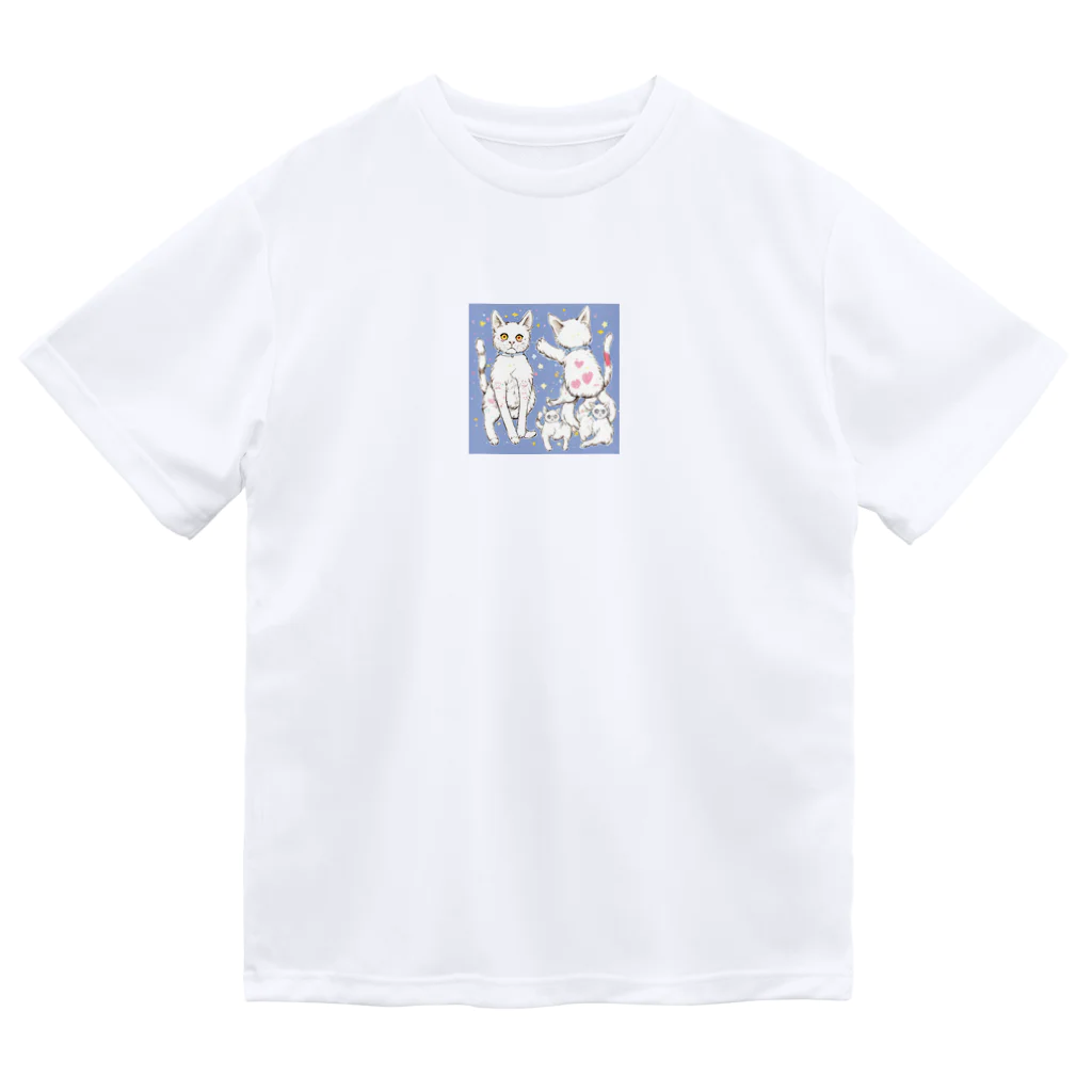 pon_gashiの可愛いだけじゃない！ ガンギマリ猫の魅力満載！ ドライTシャツ