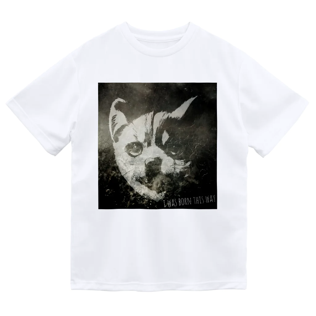 D7C7DC?B1のdog?cat? Dry T-Shirt