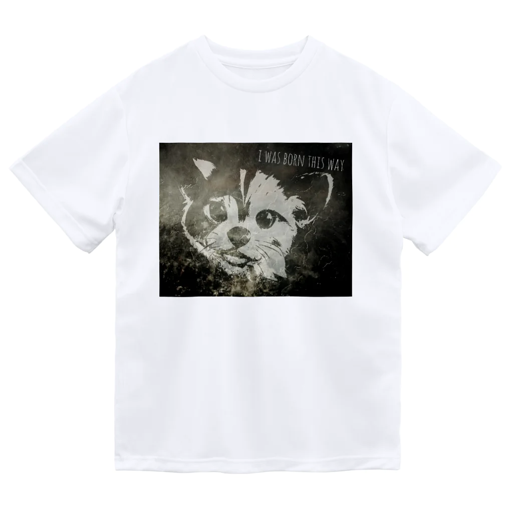 D7C7DC?B1のsmiley cat Dry T-Shirt