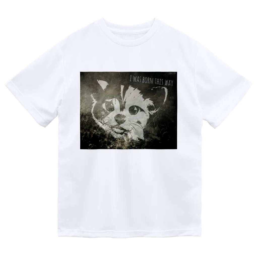 D7C7DC?B1のsmiley cat ドライTシャツ