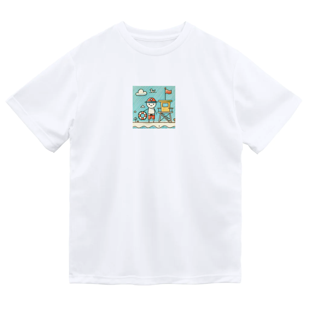 海の幸のライフガード ドライTシャツ