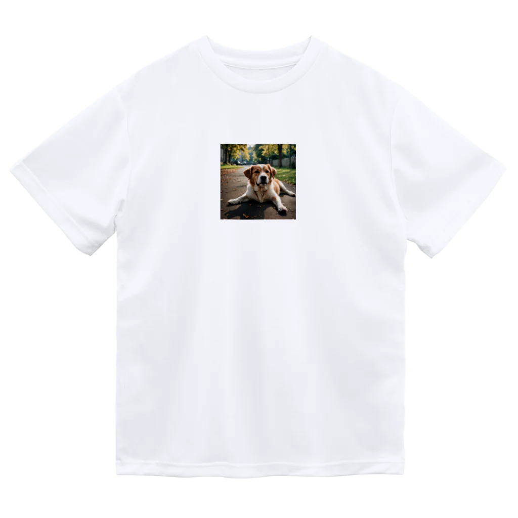 kokin0の足を広げて座る犬 Dry T-Shirt