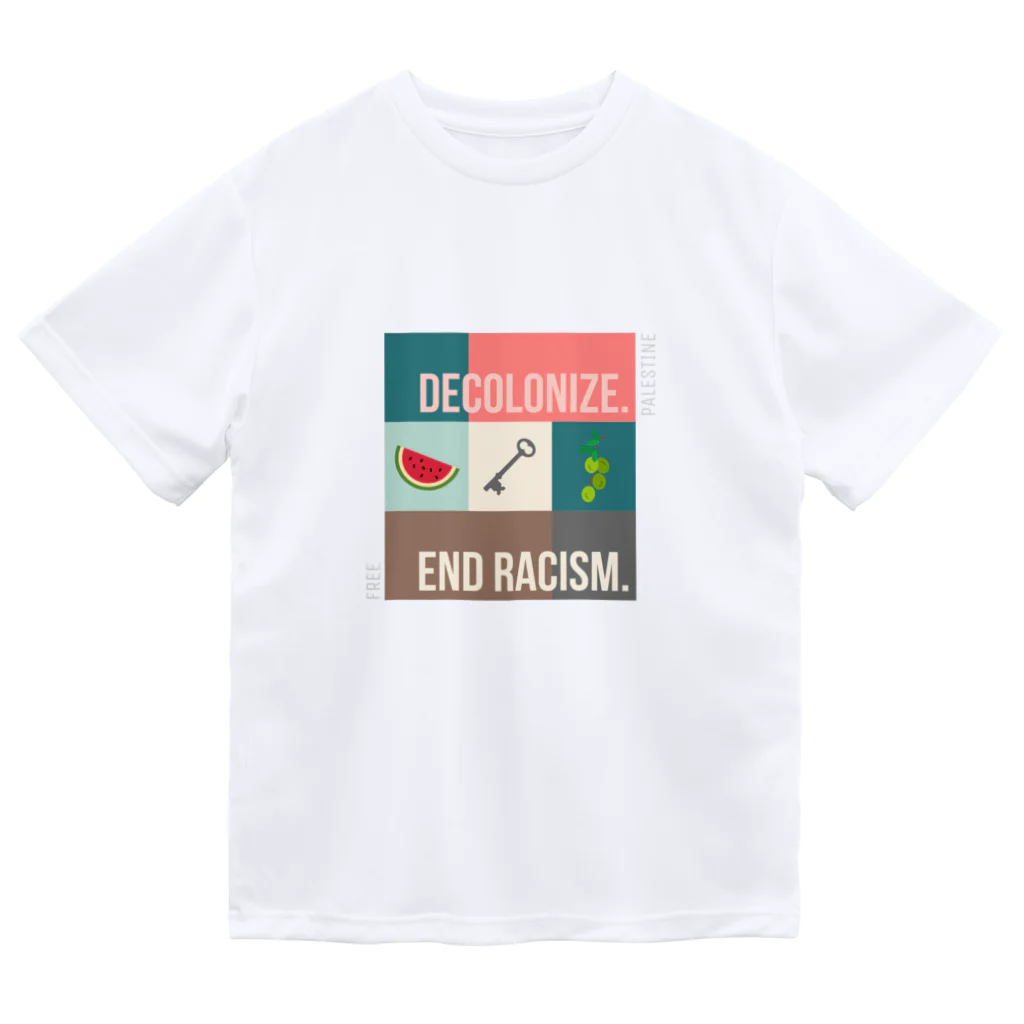 mgmのDecolonize. End Racism.（植民地主義と人種差別を終わらせよう） Dry T-Shirt