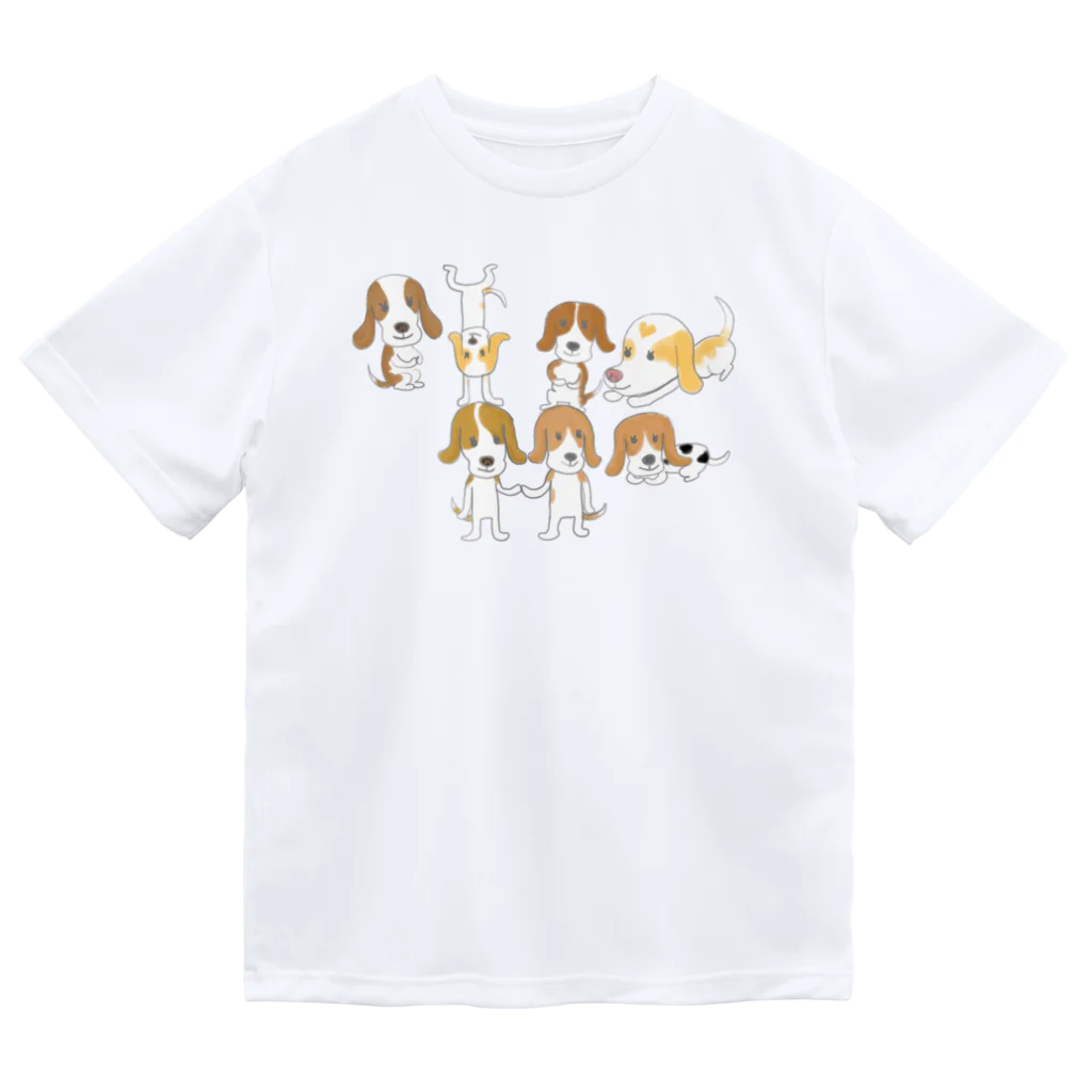 SATYの【kinaco】Beagleいっぱい ドライTシャツ