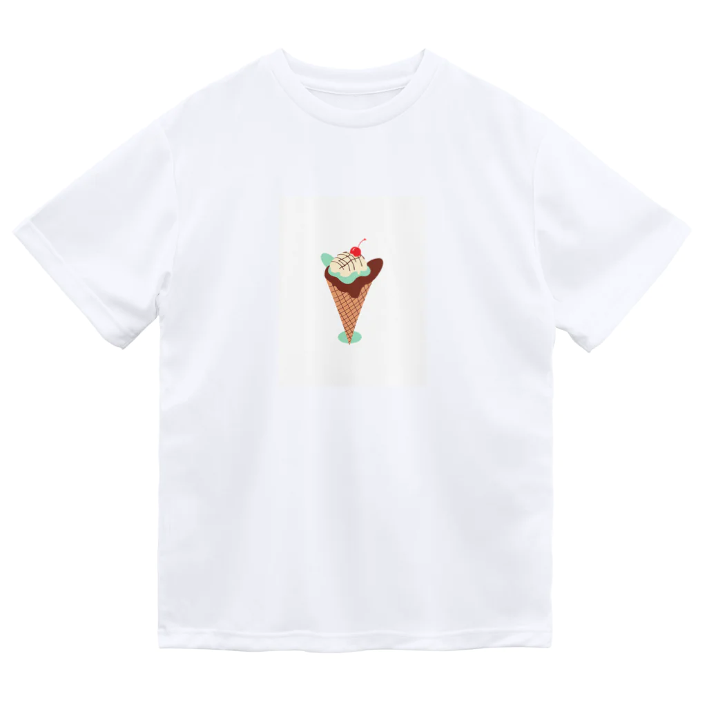 fun fikaのチョコミントアイス Dry T-Shirt