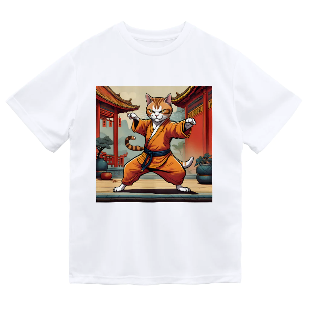 8890のカンフーキャット ドライTシャツ