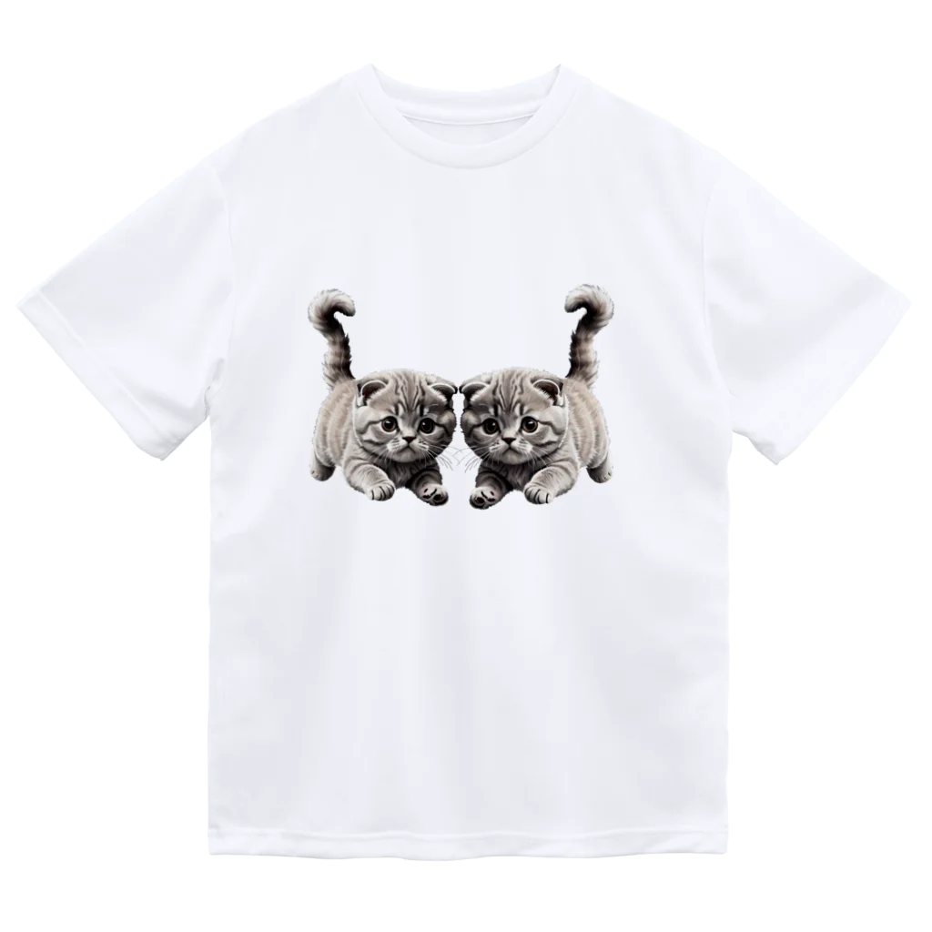 猫は正義♡のやんちゃな子猫 ドライTシャツ