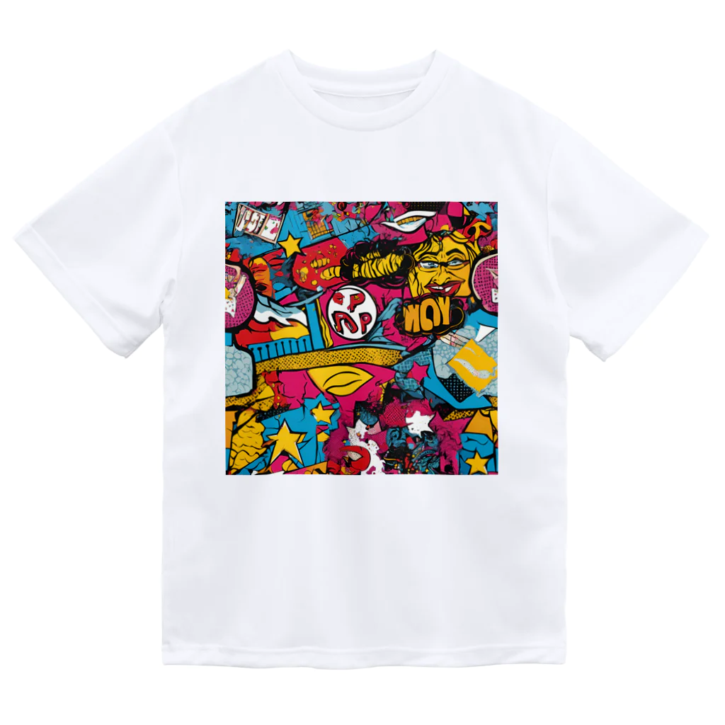 8890のポップアート Dry T-Shirt