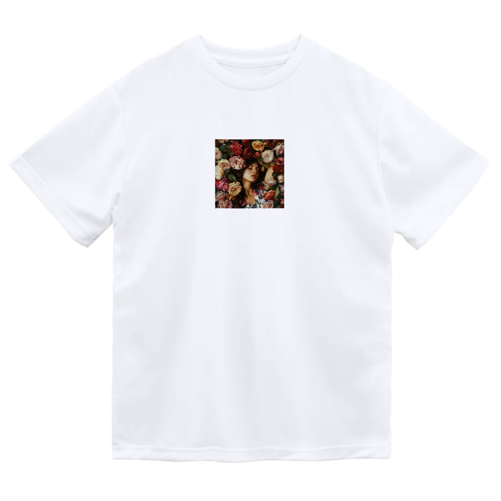 AQUAMETAVERSEのバラに囲まれた少女　美佐子 3320 Dry T-Shirt