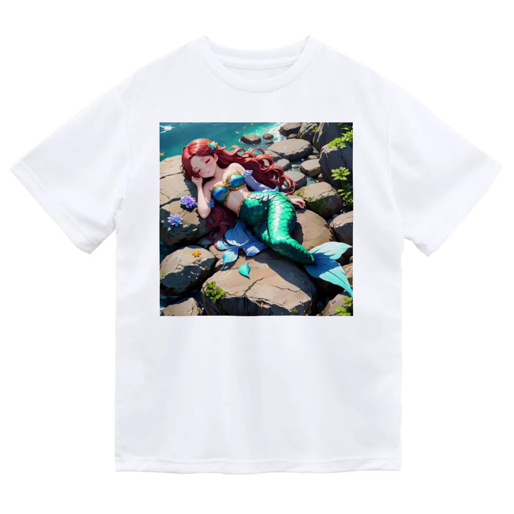 ぴよぴよショップの人魚姫のお昼寝 Dry T-Shirt