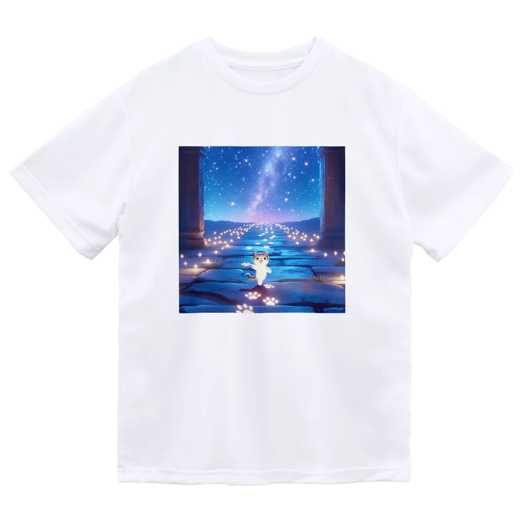 ３月ドラゴンの夜の散歩子猫 Dry T-Shirt