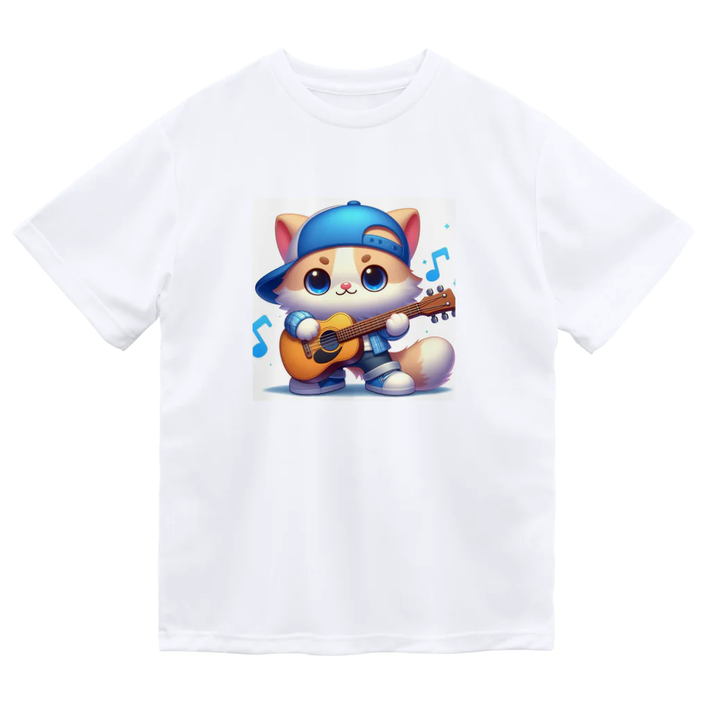 モンピパラダイスのにゃんこ🐱のリズムにノッテ🎵 ドライTシャツ