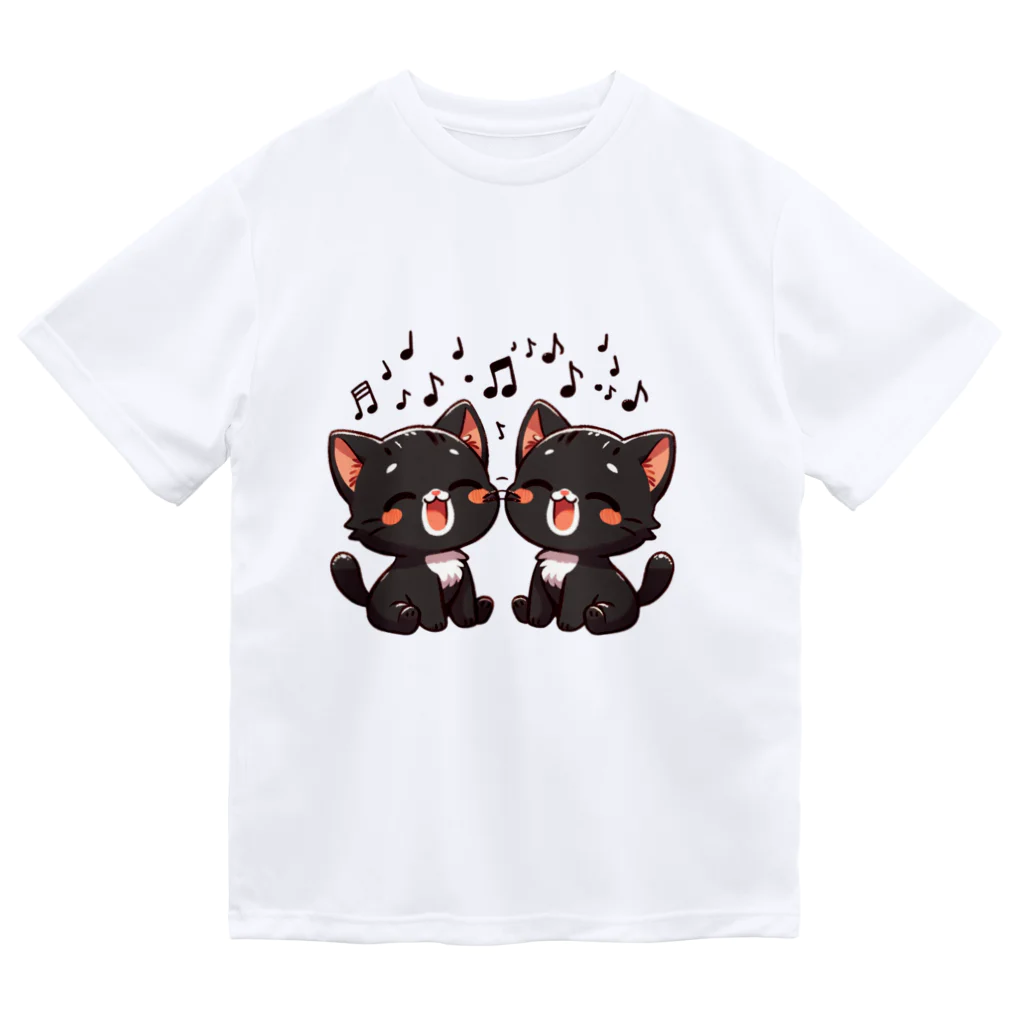 チェリモヤのねこコーラス 07 ドライTシャツ