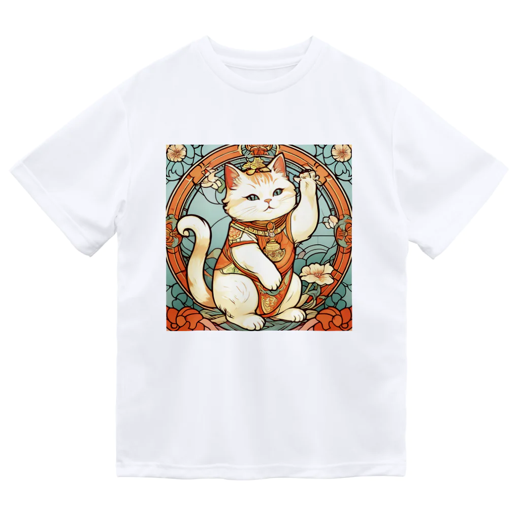 ゆまちゃんの開運雑貨屋さんの集客用子招き猫 Dry T-Shirt