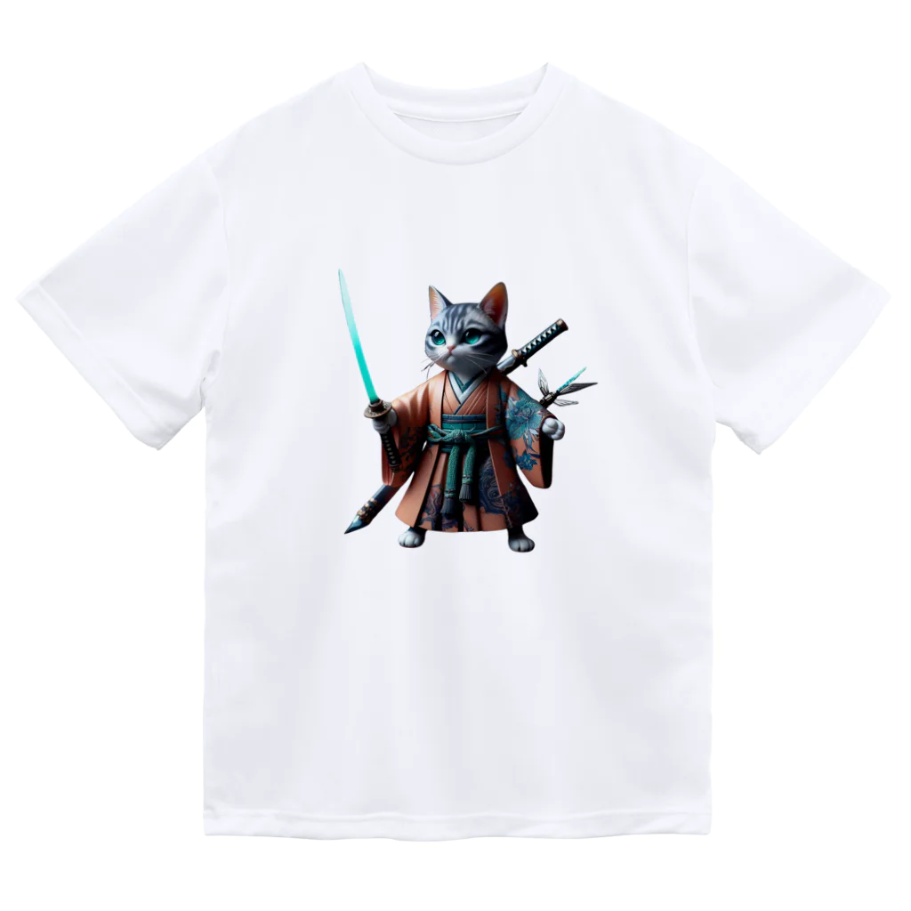 samuraicatのSamurai CAT Dry T-Shirt