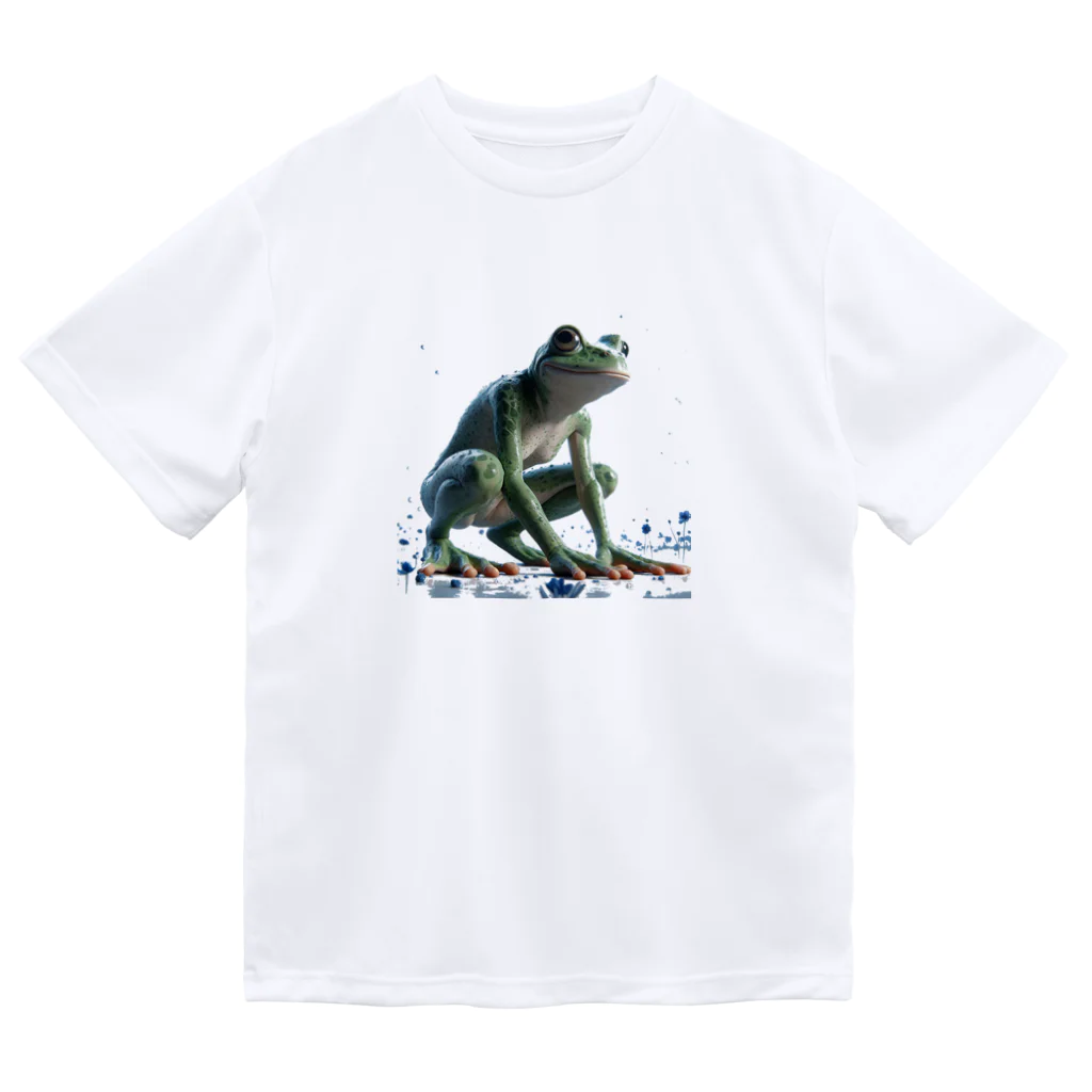 reptilesの真夏のカエル怪人 Dry T-Shirt