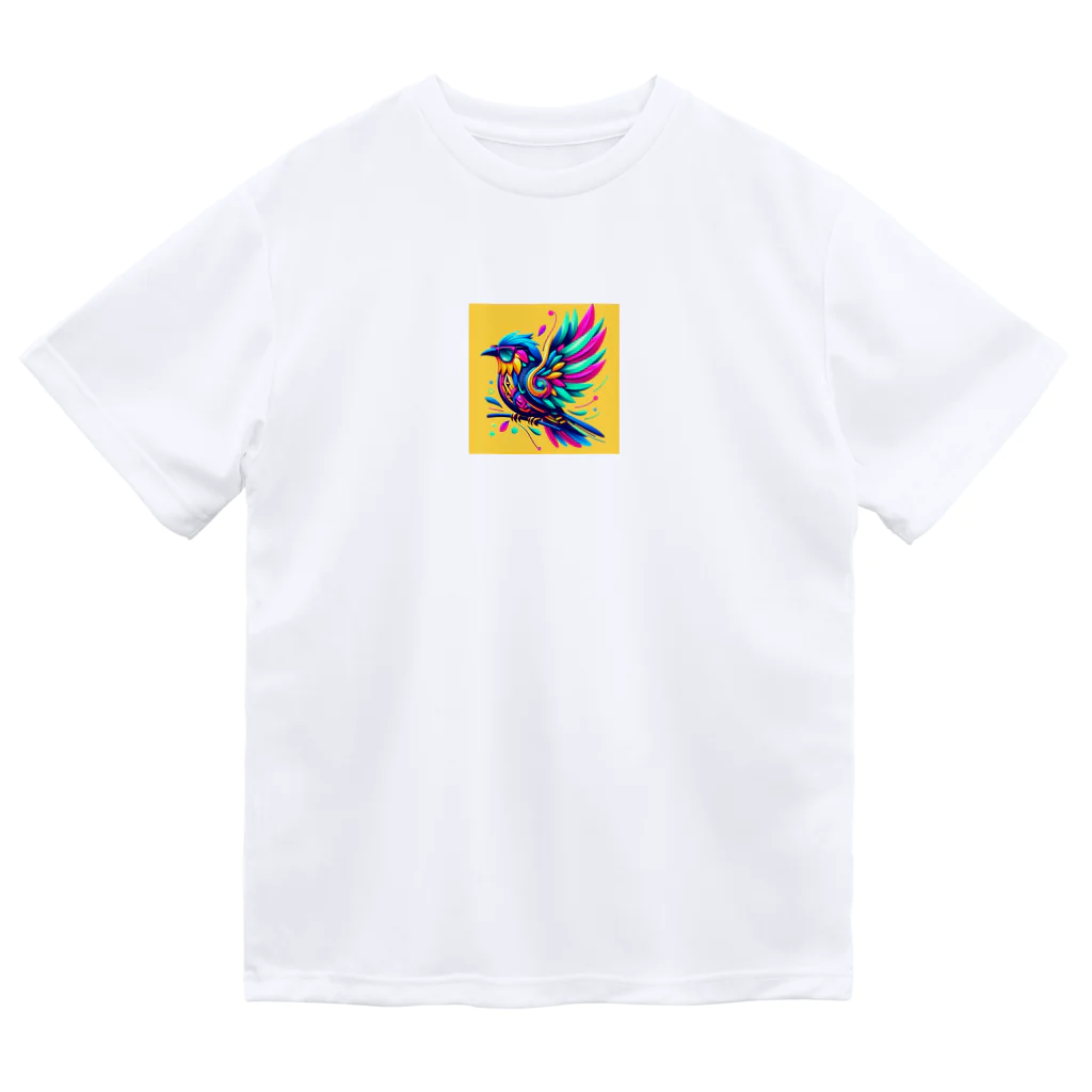 ultraha-のカラフルな鳥 ドライTシャツ