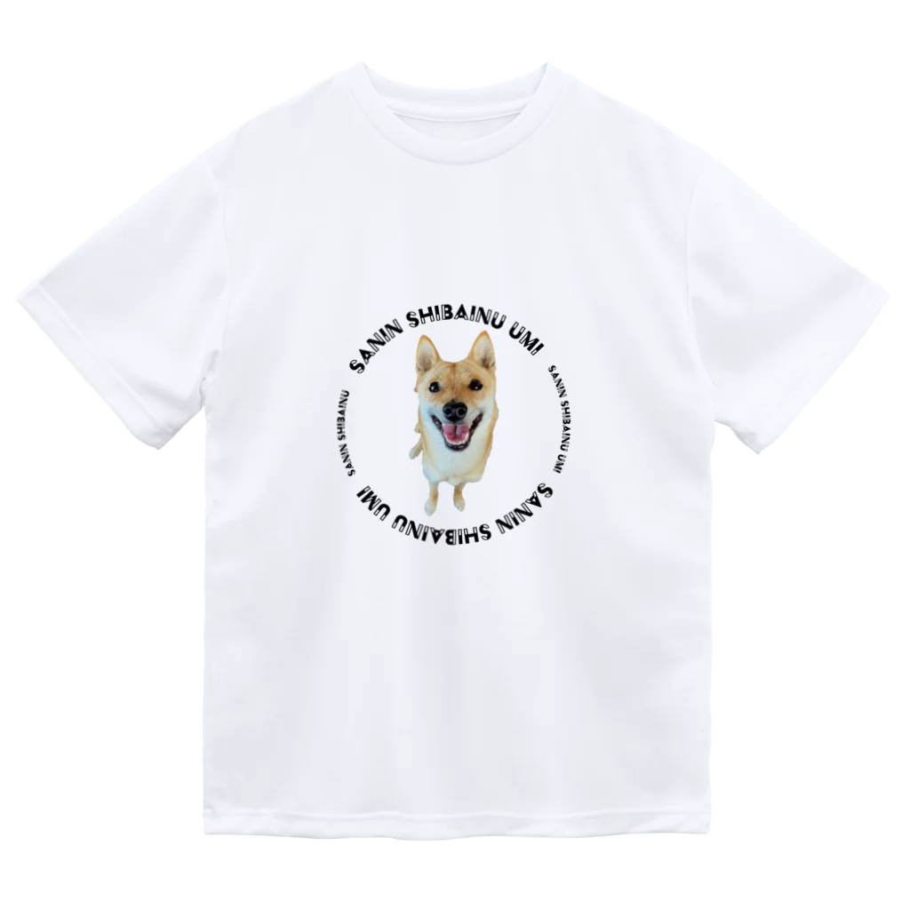 Reality LLCの山陰柴犬うみちゃんの笑顔＆ロゴ Dry T-Shirt