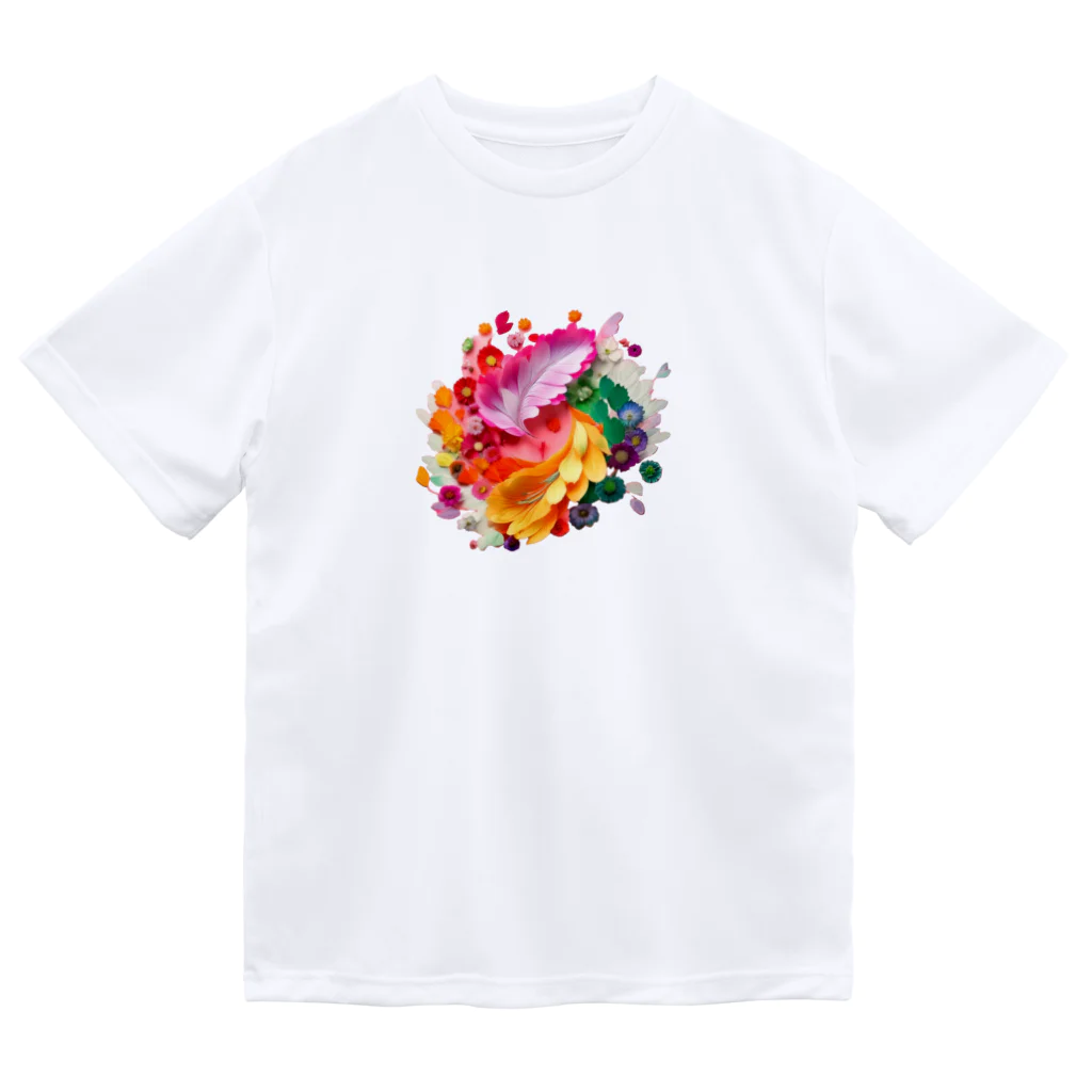 chan-takehaniの花のハーモニー ドライTシャツ