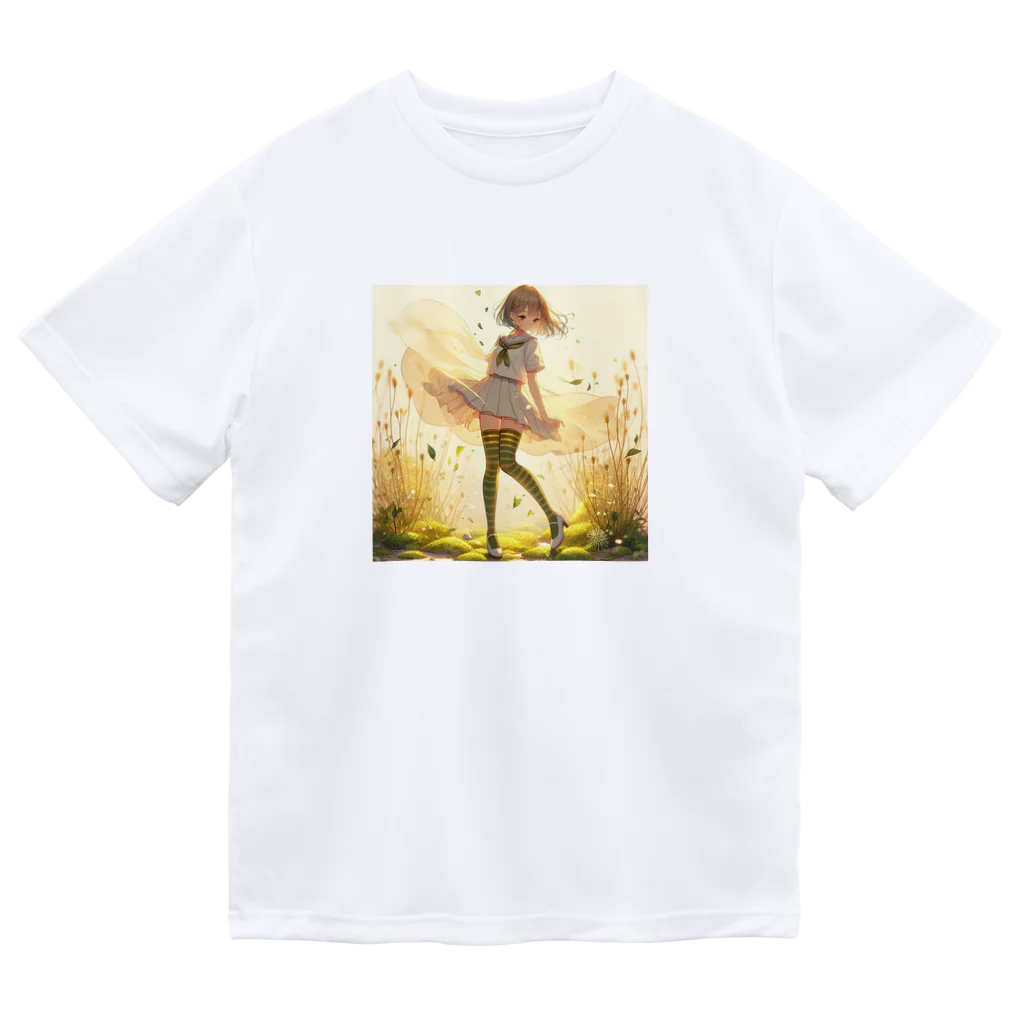 ゆめのかすずめの光の中で踊る Dry T-Shirt