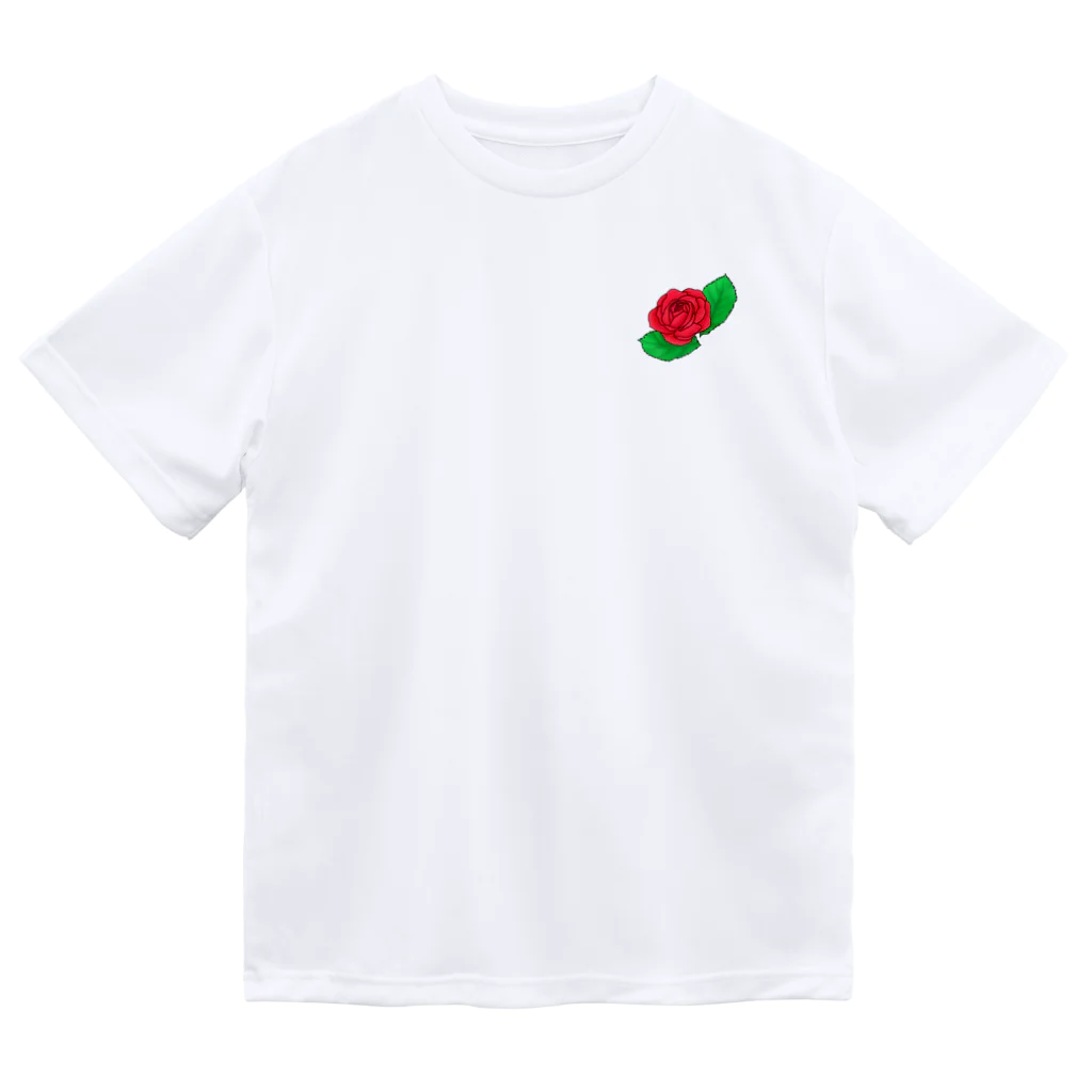 Lily bird（リリーバード）の真紅の薔薇 ドライTシャツ